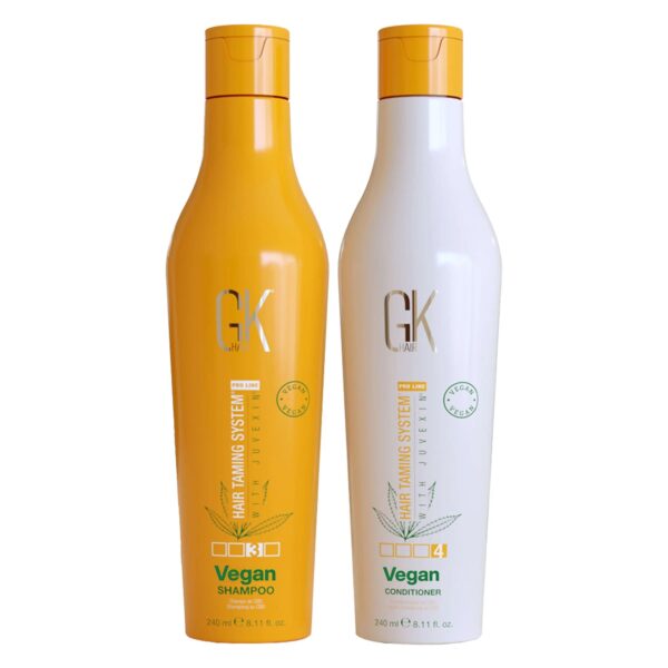 GKhair CBD Vegan Conditioner & Shampoo for healthy, hydrated hair