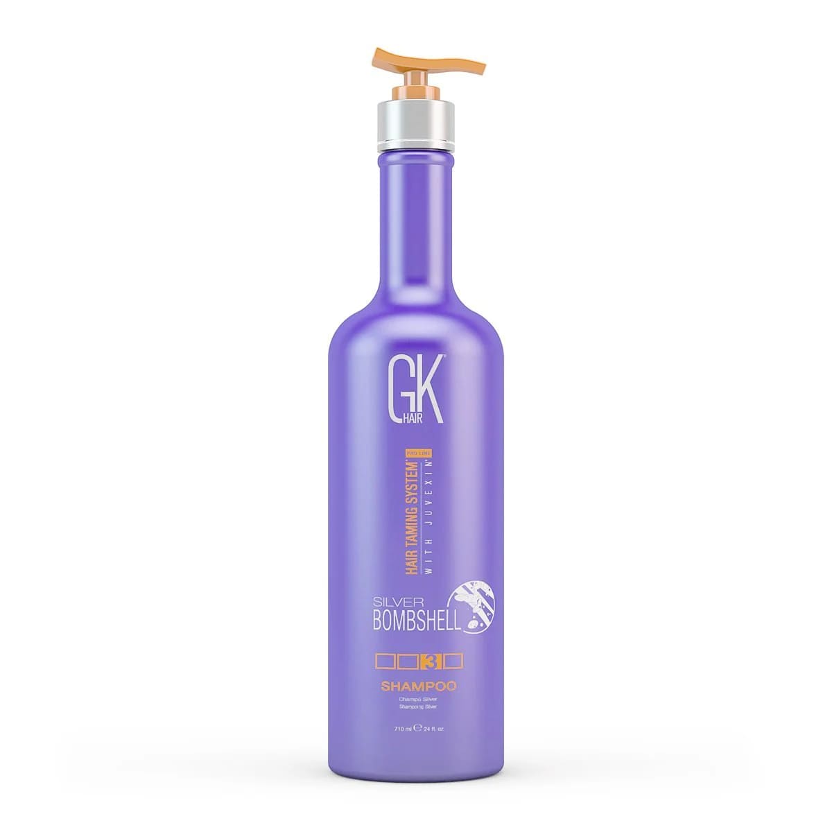 GKhair Silver Bombshell Shampoo for blonde, gray, and highlighted hair