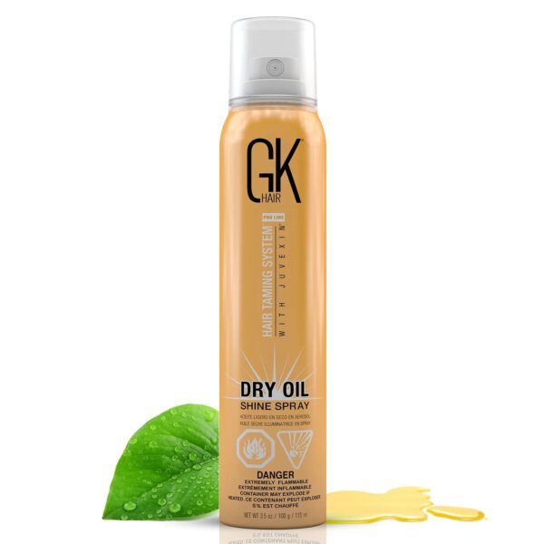 GKhair Dry Oil Shine Spray for instant gloss and frizz-free hair