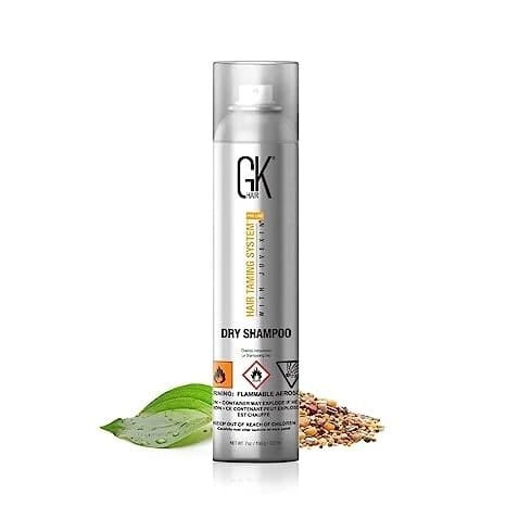 GK Hair Dry Shampoo absorbs oil, adds volume, and refreshes hair without washing. Perfect for all hair types.